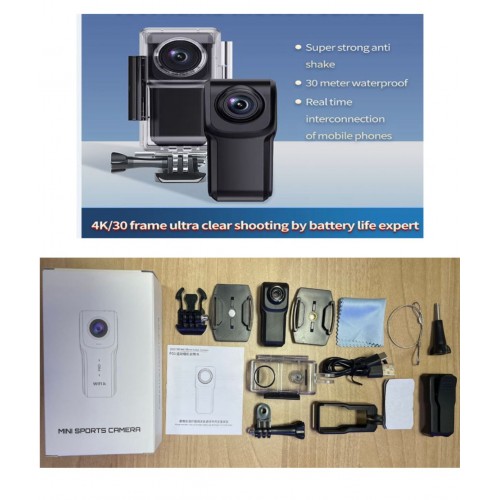 PARS MİNİ SPORTS KASK AKSİYON KAMERASI ÇOK AMAÇLI KULLANIM ÇOK APARATLI